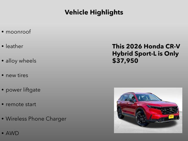 new 2026 Honda CR-V Hybrid car, priced at $37,950