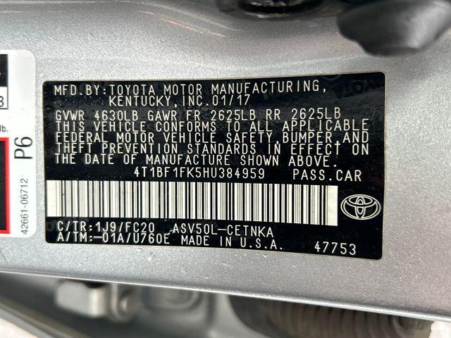 used 2017 Toyota Camry car, priced at $11,491