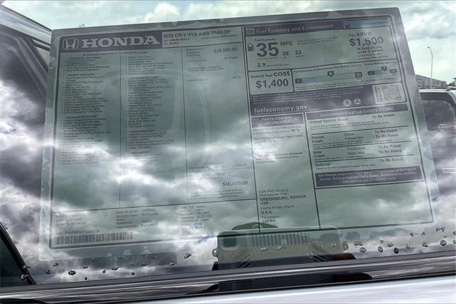 new 2026 Honda CR-V Hybrid car, priced at $40,650