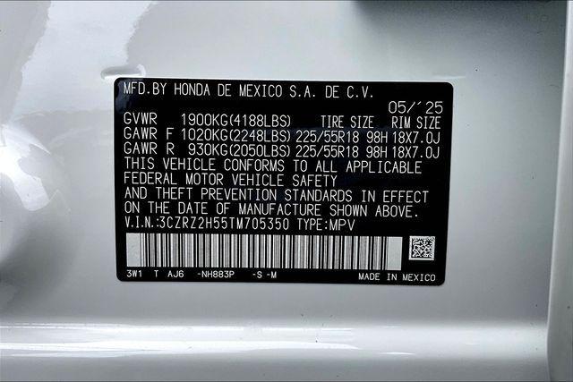 new 2026 Honda HR-V car, priced at $31,350
