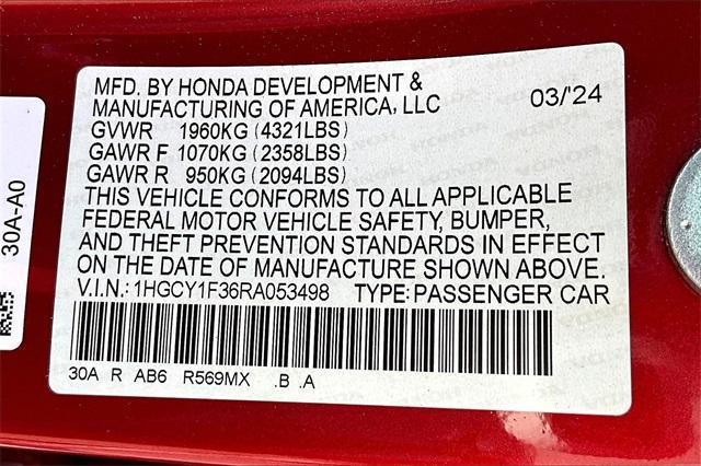 new 2024 Honda Accord car, priced at $30,171