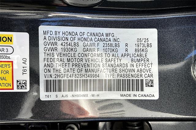 new 2025 Honda Civic Hybrid car, priced at $33,100
