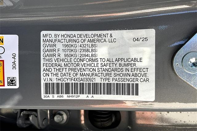 new 2025 Honda Accord car, priced at $32,165