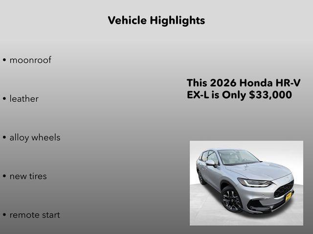 new 2026 Honda HR-V car, priced at $33,000