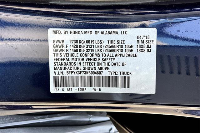 used 2019 Honda Ridgeline car, priced at $29,977