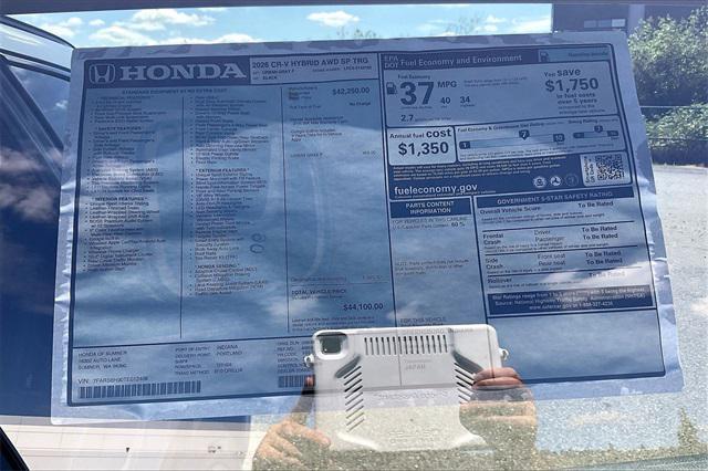 new 2026 Honda CR-V Hybrid car, priced at $44,100