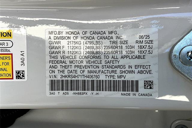 new 2026 Honda CR-V car, priced at $38,750