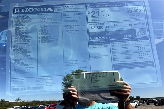 new 2025 Honda Pilot car, priced at $53,800