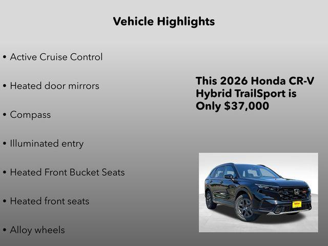 new 2026 Honda CR-V Hybrid car, priced at $37,000