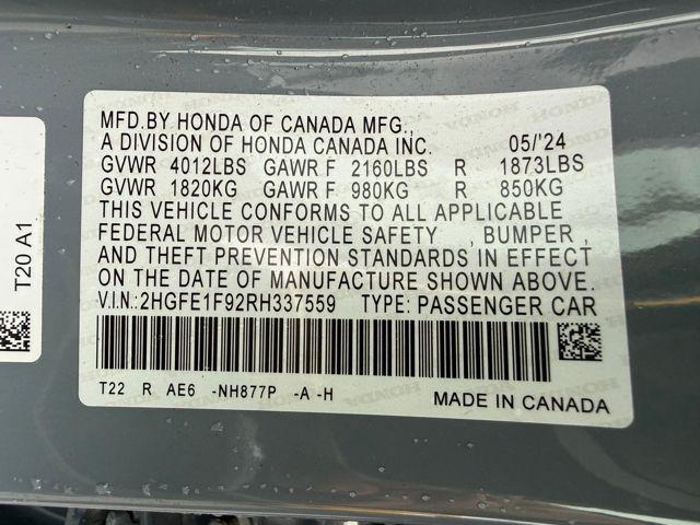 used 2024 Honda Civic car, priced at $26,977