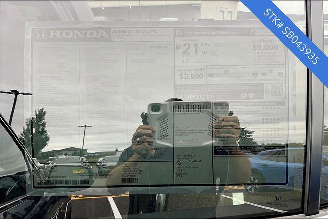 new 2025 Honda Ridgeline car, priced at $41,430
