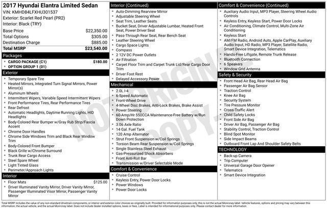 used 2017 Hyundai Elantra car, priced at $11,888