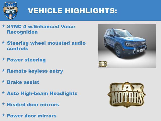 new 2025 Ford Bronco Sport car, priced at $37,821