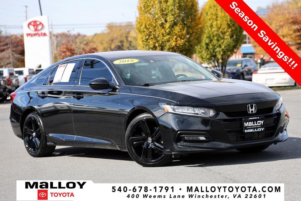 used 2018 Honda Accord car, priced at $15,897