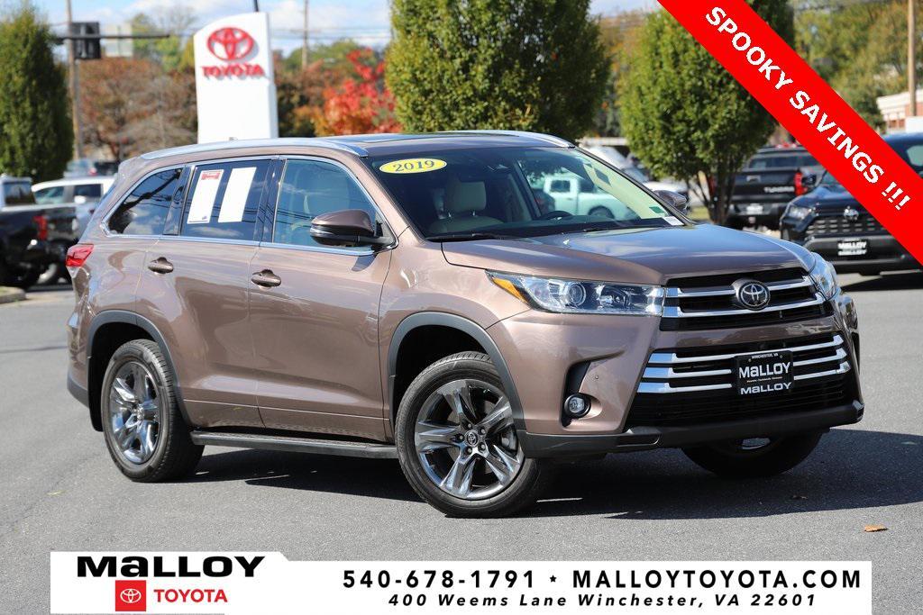 used 2019 Toyota Highlander car, priced at $28,597