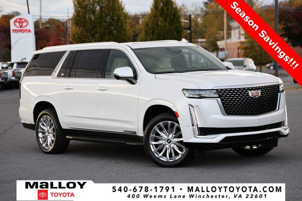 used 2024 Cadillac Escalade ESV car, priced at $83,397