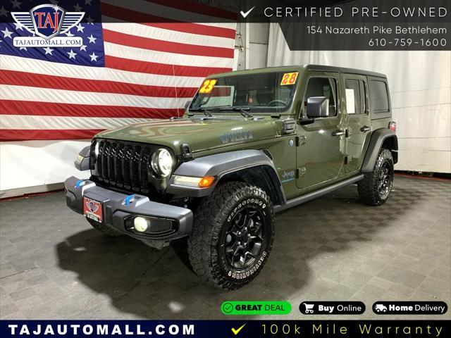 used 2023 Jeep Wrangler 4xe car, priced at $36,977