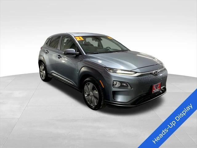 used 2021 Hyundai Kona EV car, priced at $17,777