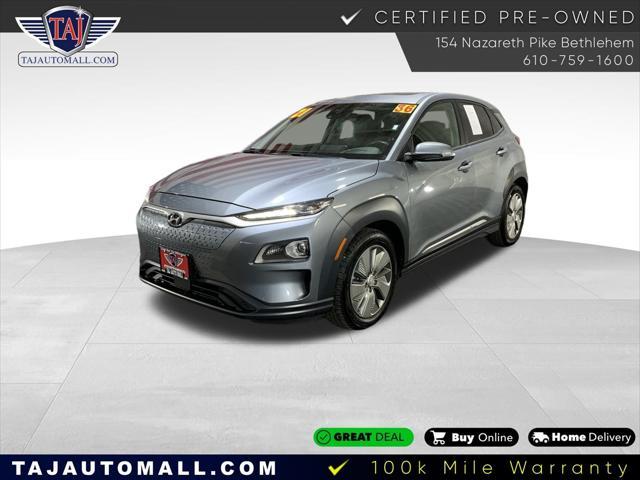 used 2021 Hyundai Kona EV car, priced at $18,855