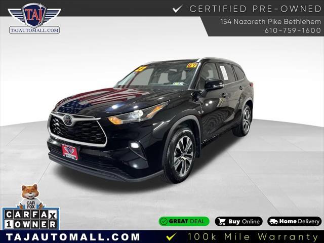 used 2022 Toyota Highlander Hybrid car, priced at $37,995