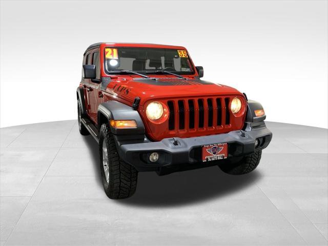 used 2021 Jeep Wrangler Unlimited car, priced at $28,777