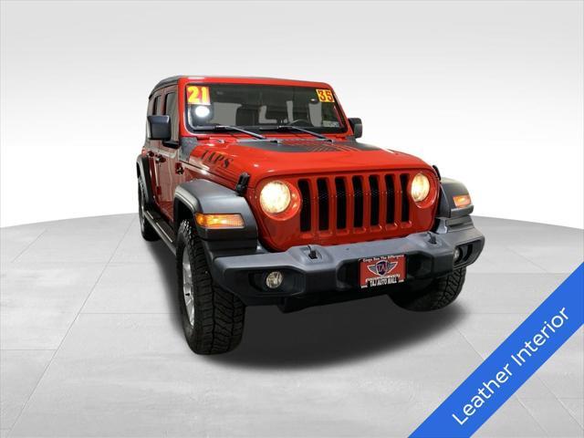 used 2021 Jeep Wrangler Unlimited car, priced at $25,977