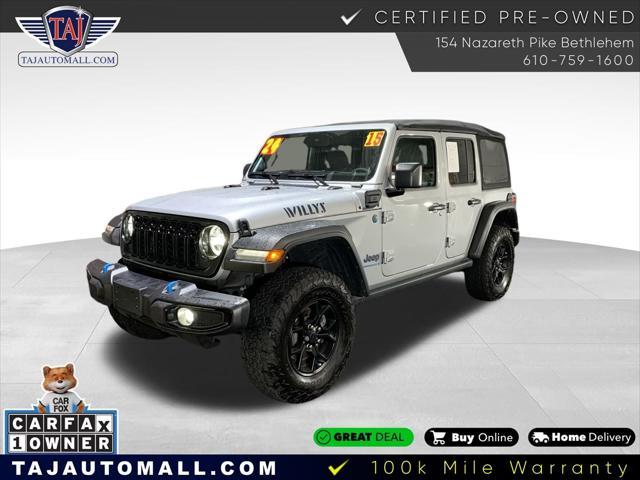 used 2024 Jeep Wrangler 4xe car, priced at $38,777