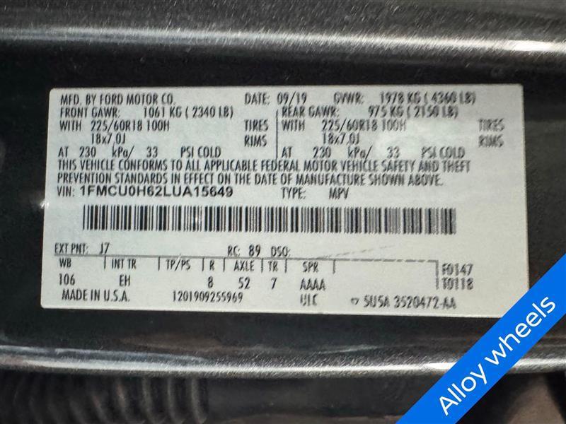 used 2020 Ford Escape car, priced at $17,490