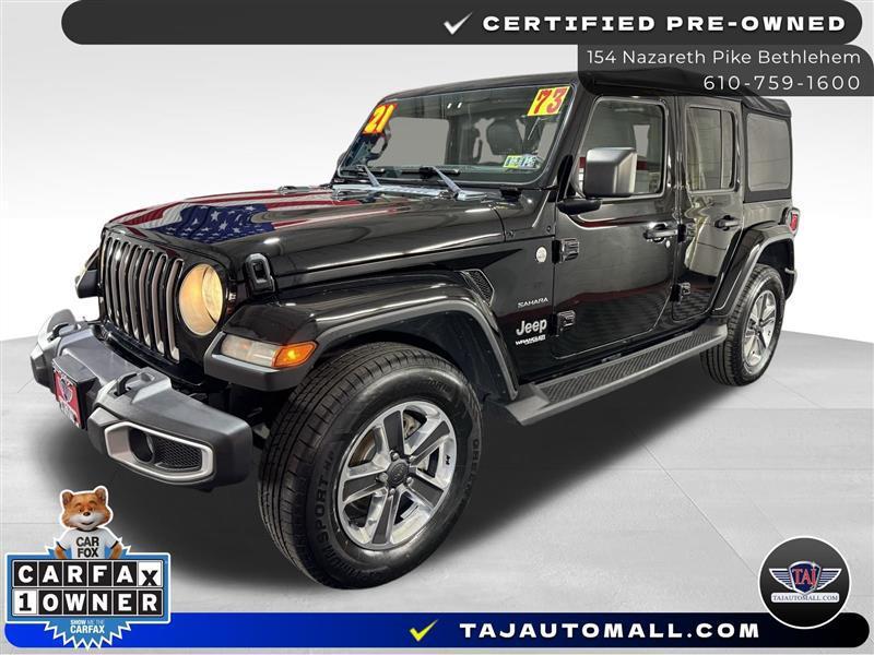 used 2021 Jeep Wrangler Unlimited car, priced at $23,555
