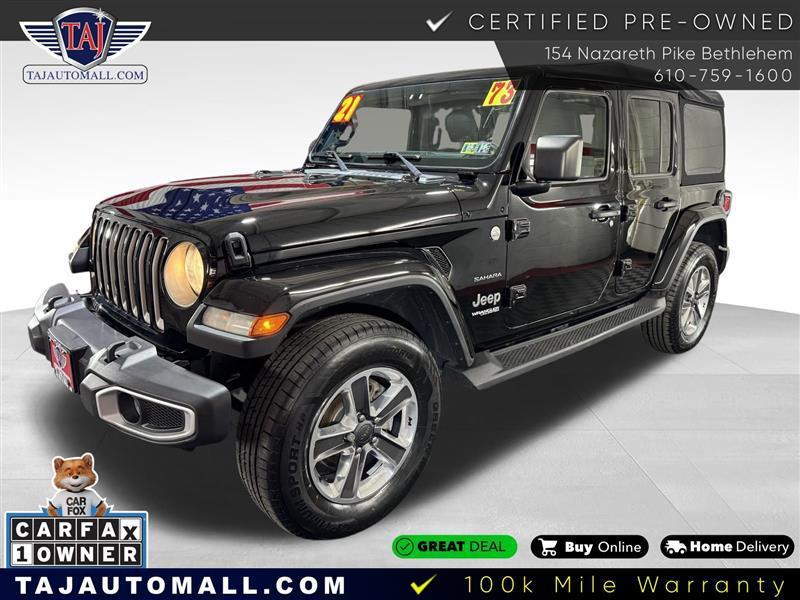 used 2021 Jeep Wrangler Unlimited car, priced at $25,977
