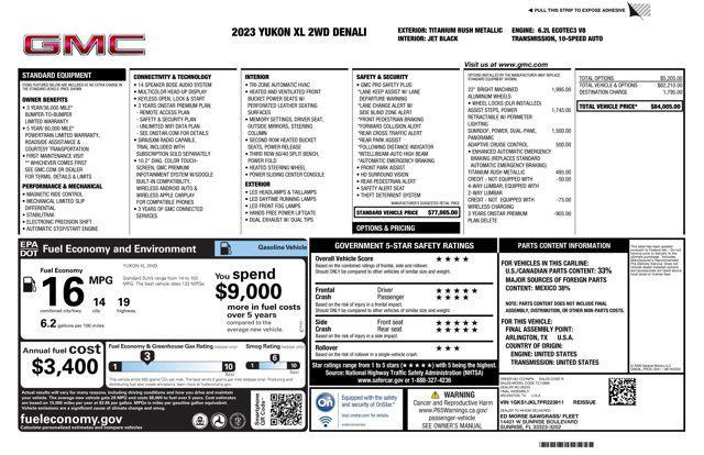 used 2023 GMC Yukon XL car, priced at $58,995