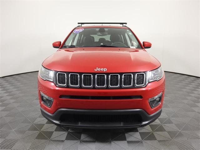 used 2021 Jeep Compass car, priced at $17,197