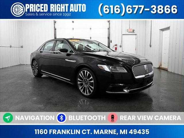 used 2017 Lincoln Continental car, priced at $17,750