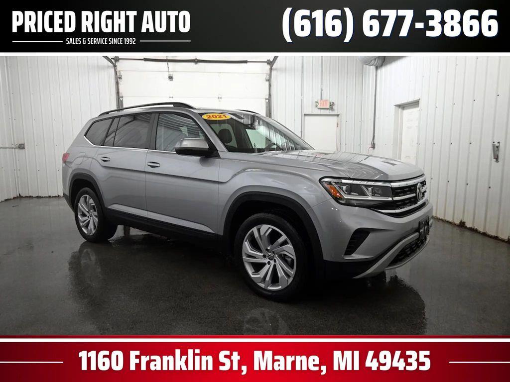 used 2021 Volkswagen Atlas car, priced at $21,250