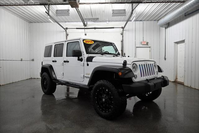 used 2015 Jeep Wrangler Unlimited car, priced at $16,900