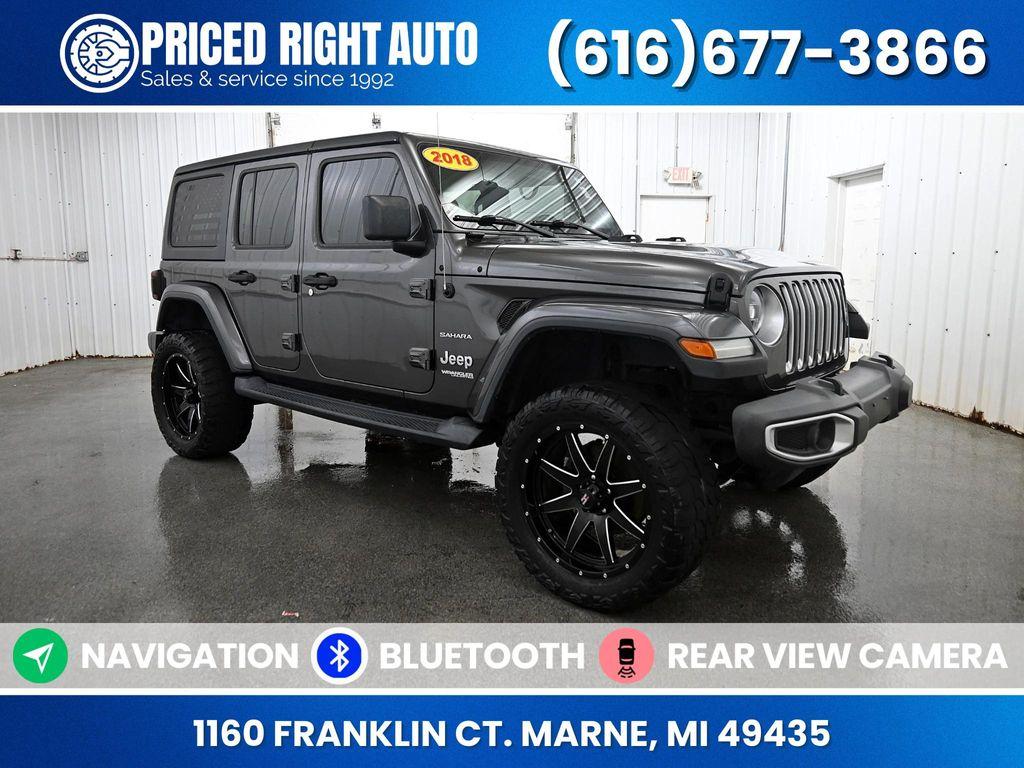 used 2018 Jeep Wrangler Unlimited car, priced at $22,500