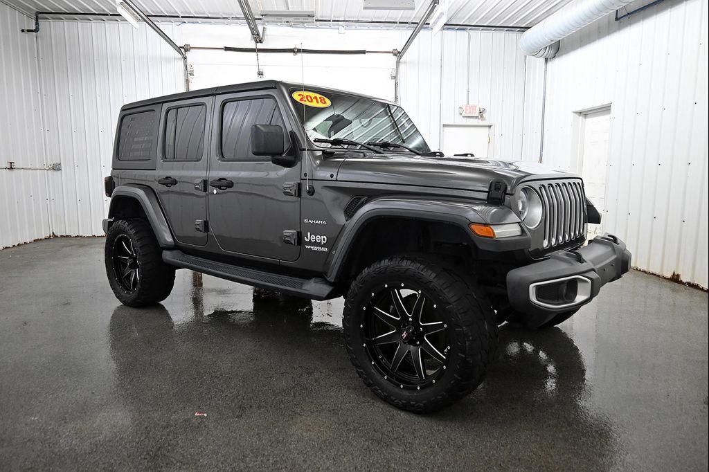 used 2018 Jeep Wrangler Unlimited car, priced at $22,500