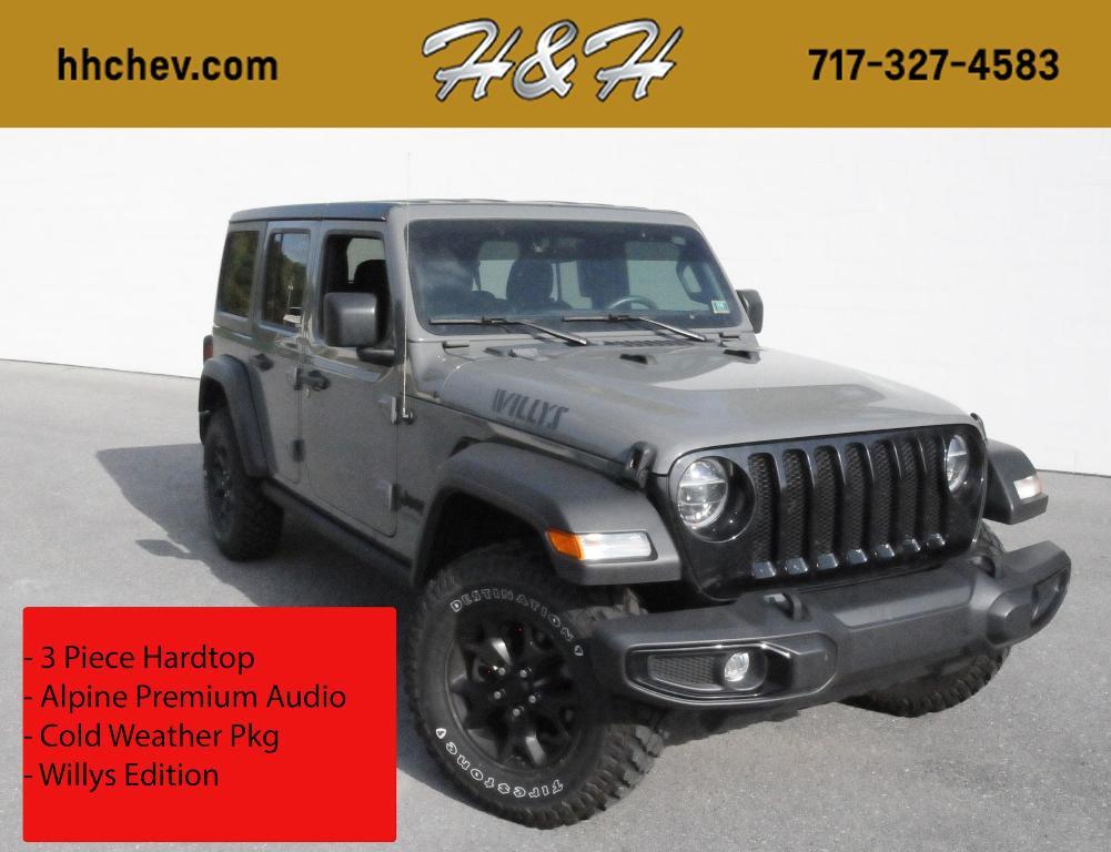 used 2021 Jeep Wrangler Unlimited car, priced at $30,500