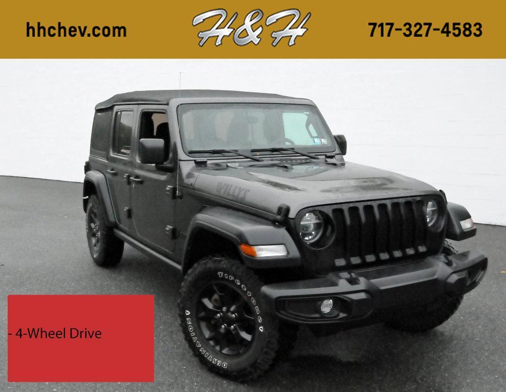 used 2021 Jeep Wrangler Unlimited car, priced at $33,500