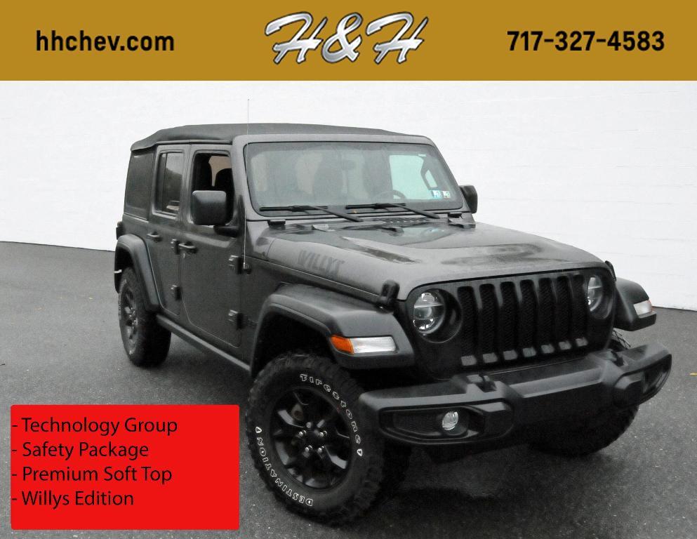 used 2021 Jeep Wrangler Unlimited car, priced at $31,500