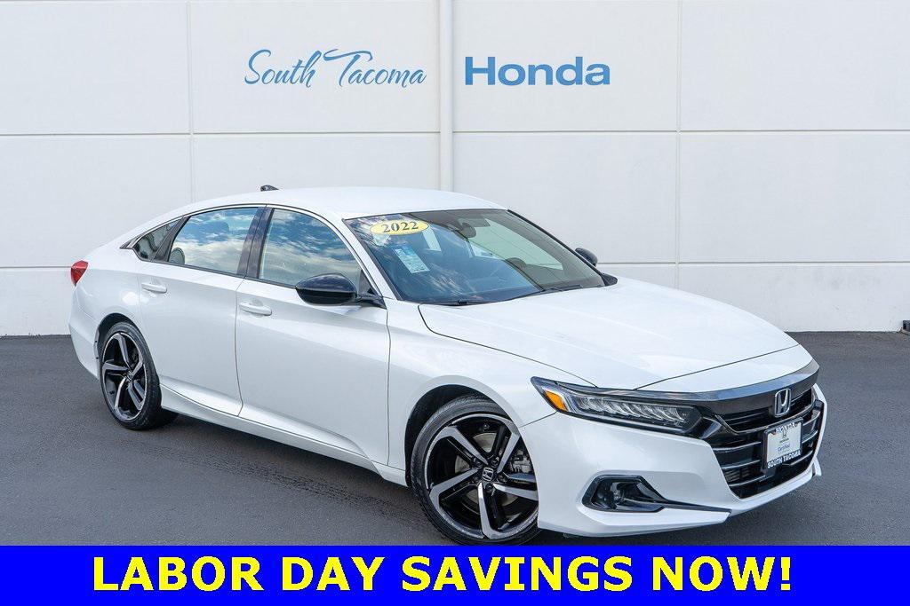 used 2022 Honda Accord car, priced at $27,653