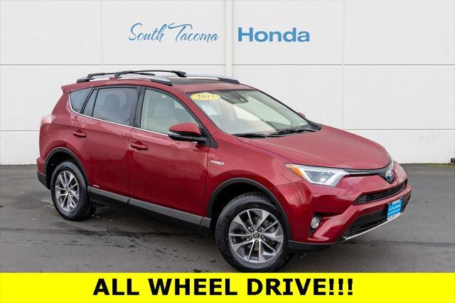 used 2018 Toyota RAV4 Hybrid car, priced at $24,999