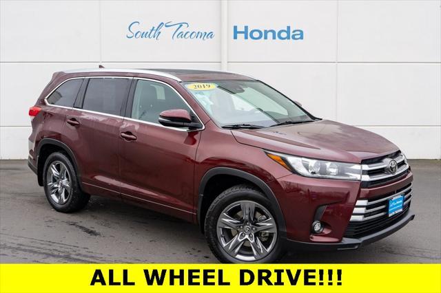 used 2019 Toyota Highlander car, priced at $32,999