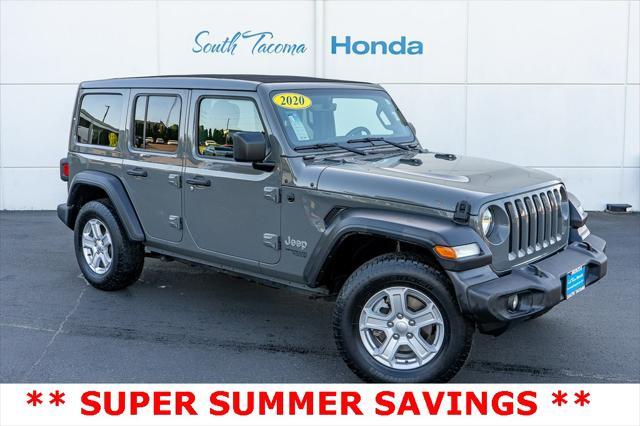 used 2020 Jeep Wrangler Unlimited car, priced at $26,485