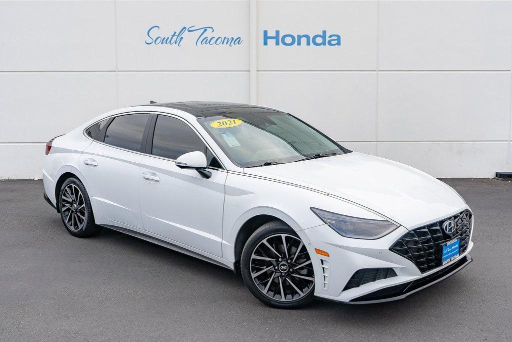 used 2021 Hyundai Sonata car, priced at $24,141