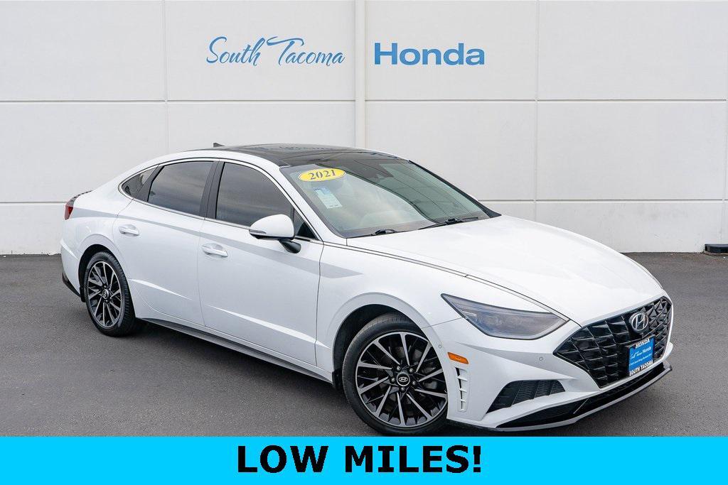 used 2021 Hyundai Sonata car, priced at $24,442