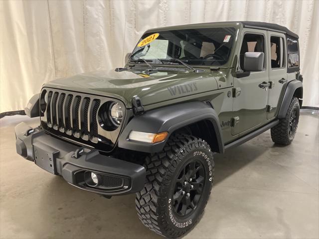 used 2021 Jeep Wrangler car, priced at $33,625