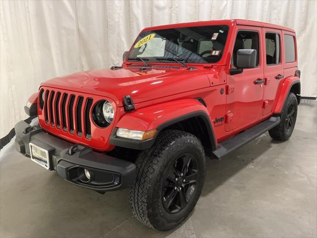 used 2021 Jeep Wrangler Unlimited car, priced at $37,598