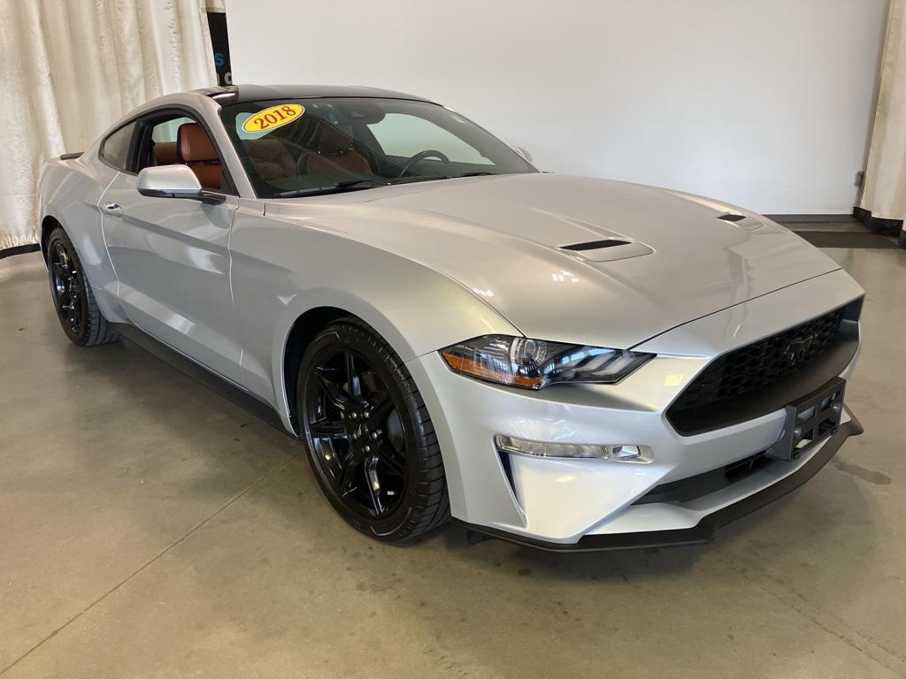 used 2018 Ford Mustang car, priced at $21,709