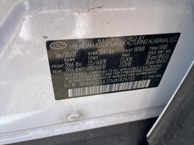 used 2021 Hyundai Santa Fe car, priced at $22,995